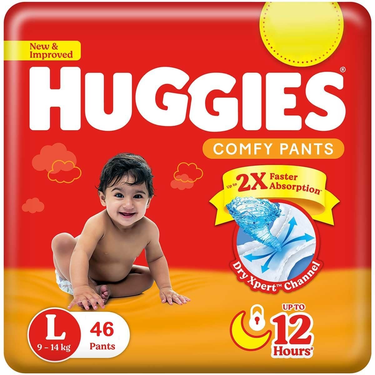 HUGGIES DIAPER SIZE L UNIT 46