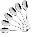STEEL SPOON SET 6PCS