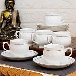 CLAY CRAFT CUP SAUCER SET 12 PCS