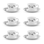 CELLO QUEEN CUP SAUCER SET 12PCS
