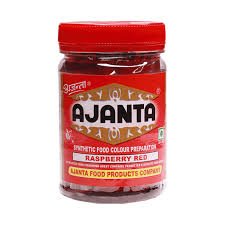 AJANTA FOOD COLOUR RASPBERRY RED 100GM