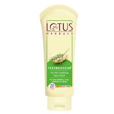 LOTUS TEATREE CLEAR FACE PACK 60GM