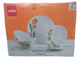 CELLO OPALWARE DINNER SET 27PCS.