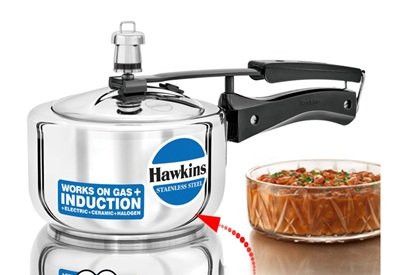 HAWKINS STEEL COOKER GAS+INDUCTION 2L