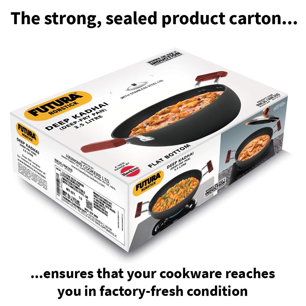 FUTURA NONSTICK DEEP KADHAI 3.5 LITRE