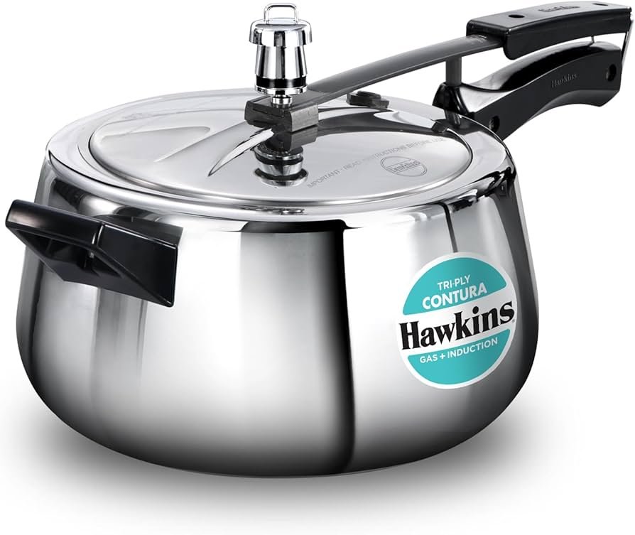 HAWKINS TRI-PLY CONTURA PRESSURE COOKER 5L