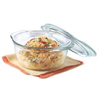 BOROSIL MICROWAVABLE ROUND CASSEROLE 1.75L