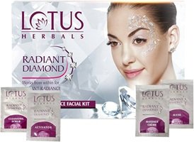 LOTUS HERBALS RADIANT DIAMOND FACIAL KIT 37G