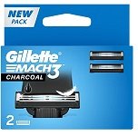 GILLETE MACH3 CHARCOAL 2CARTIGE