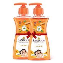 SANTOOR GENTLE HANDWASH 200ML+200ML