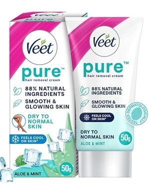 VEET PURE ALOE VERA AND MINT EXTRACT HAIR REMOVAL CREAM 30G