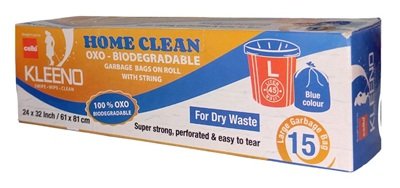 CELLO HOME CLEAN GARBAGE BAGS ON ROLL LARGE 15PCS