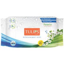 TULIPS MAGNOLIA REFRESHING WET WIPES 20PCS