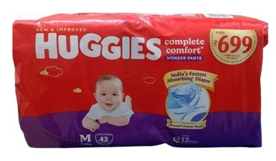 HUGGIES COMPLETE COMFORT DIAPER PANT SIZE M 42PCS