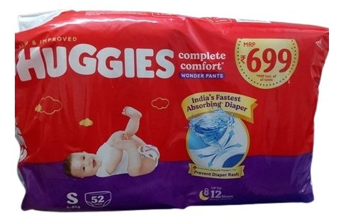 HUGGIES COMPLETE COMFORT DIAPER PANT SIZE S 52PCS