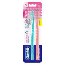 ORAL B SENSITIVE X TOOTHBRUSH 2PCS