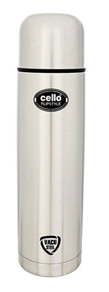 CELLO FLIPSTYLE VACUSTEEL FLASK HOT COLD BOTTLE 1000ML