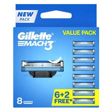 GILLETTE MACH3 CARTRIDGES 8PCS