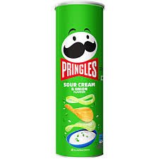 PRINGLES SOUR CREAM ONION CHIPS 107GM