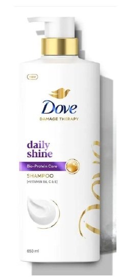 DOVE DAILY SHINE SHAMPOO 650ML