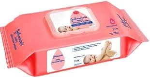 JOHNSONS BABY WIPES 60PCS