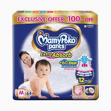 MAMY POKO PANTS SIZE M 64PCS