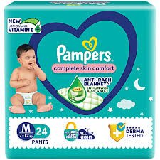 PAMPERS BABY PANTS SIZE M 24PCS