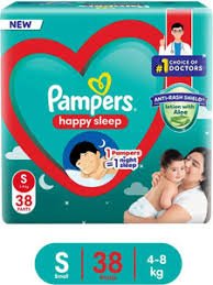 PAMPERS DIAPER PANTS SIZE S 38PCS