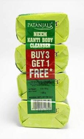 PATANJALI NEEM KANTI SOAP 150 GM SET 4 PCS