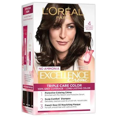LOREAL EXCELLENCE CREME 4 NATURAL BROWN
